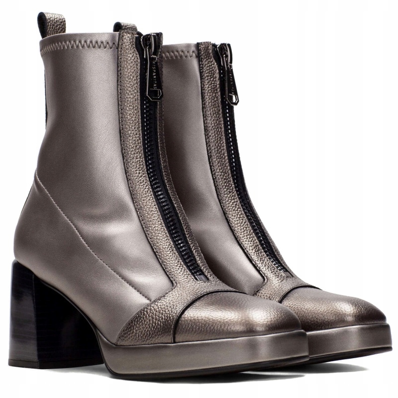 Dámské kotníkové boty kožené boty Hispanitas HI243658 BOLMET-I24 Basalt kůže VEL.39