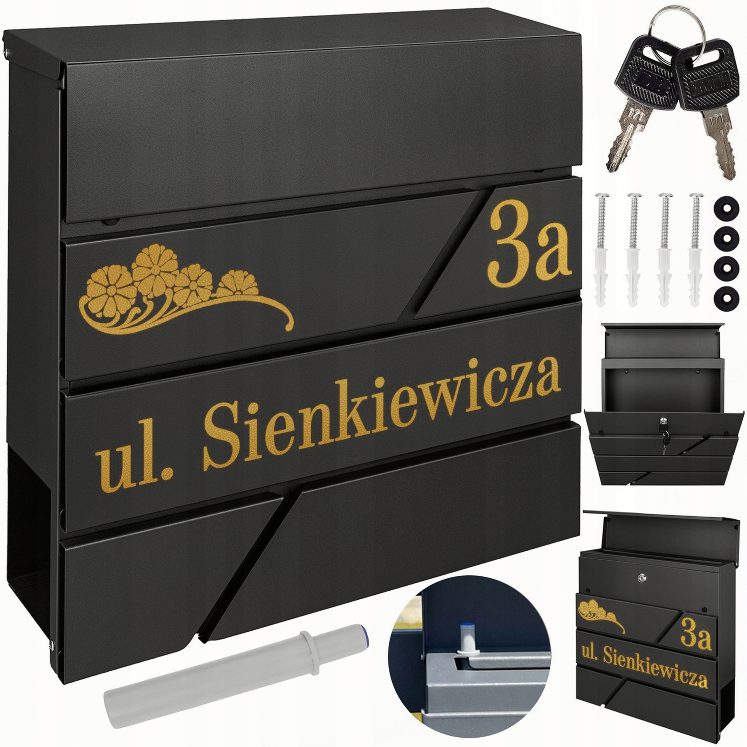 Schránka Na Poštu, Moderní Novinový Pult Zlatý Vzor