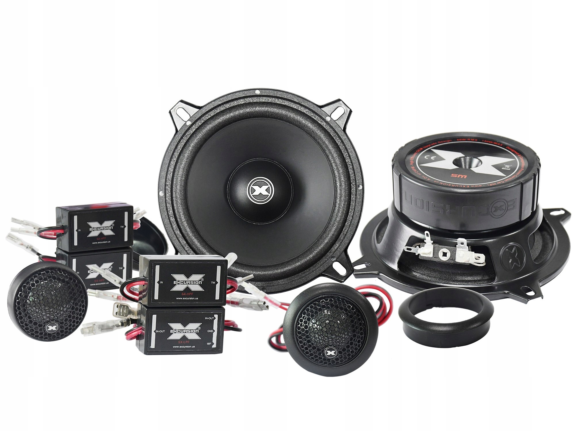 Excursion SX-5C Reproduktory do auta 13 cm Basové Vysokotónové Výhybky