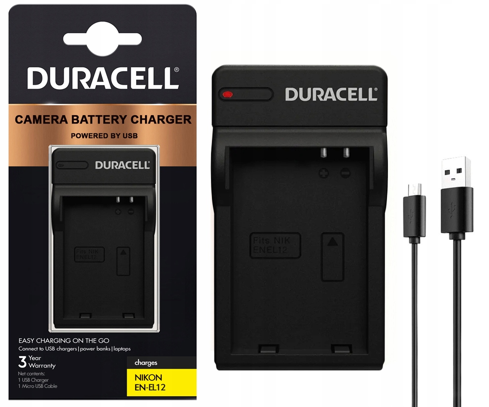 

Ładowarka Duracell EN-EL12 do Nikon Coolpix AW100