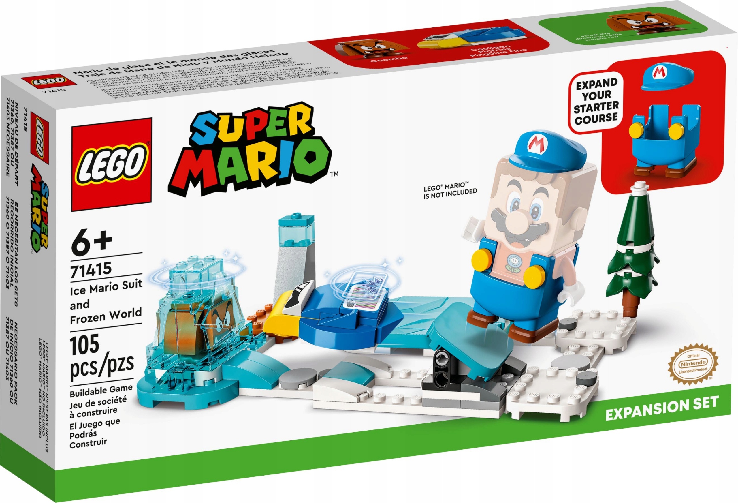 Lego Mario 71415 Mario Lodowy Strój i Kraina Lodu