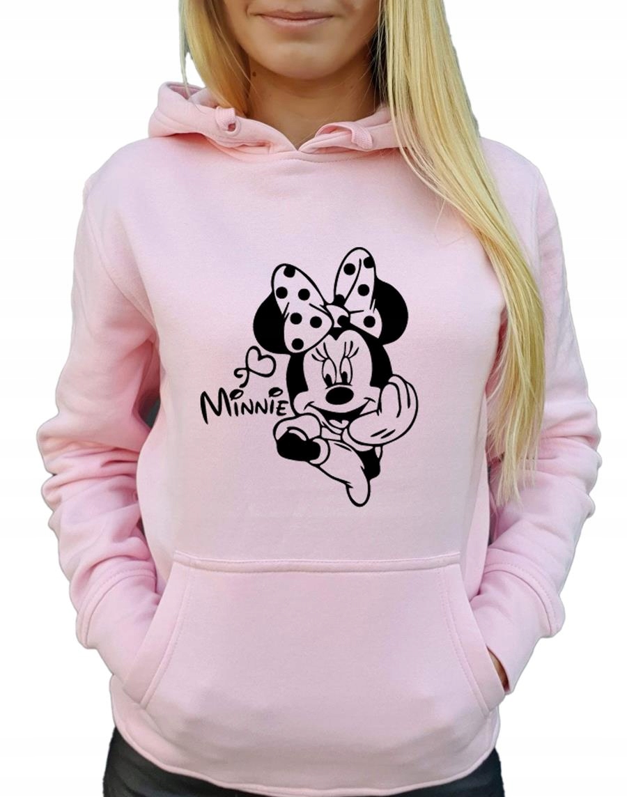 

Bluza damska Myszka Minnie Miki nadruk różowa L