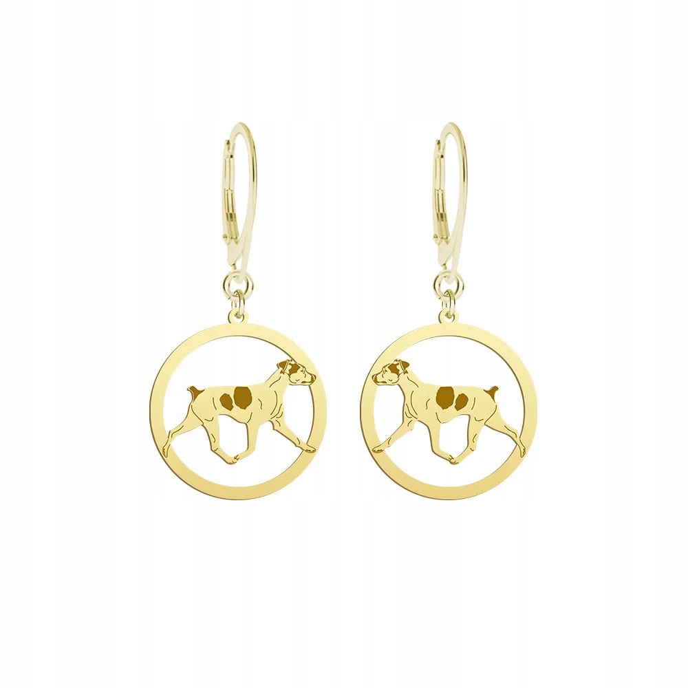 Náušnice Zlaté se psem plemene Brazilský teriér 925 Bigiel Dárek Gravírování