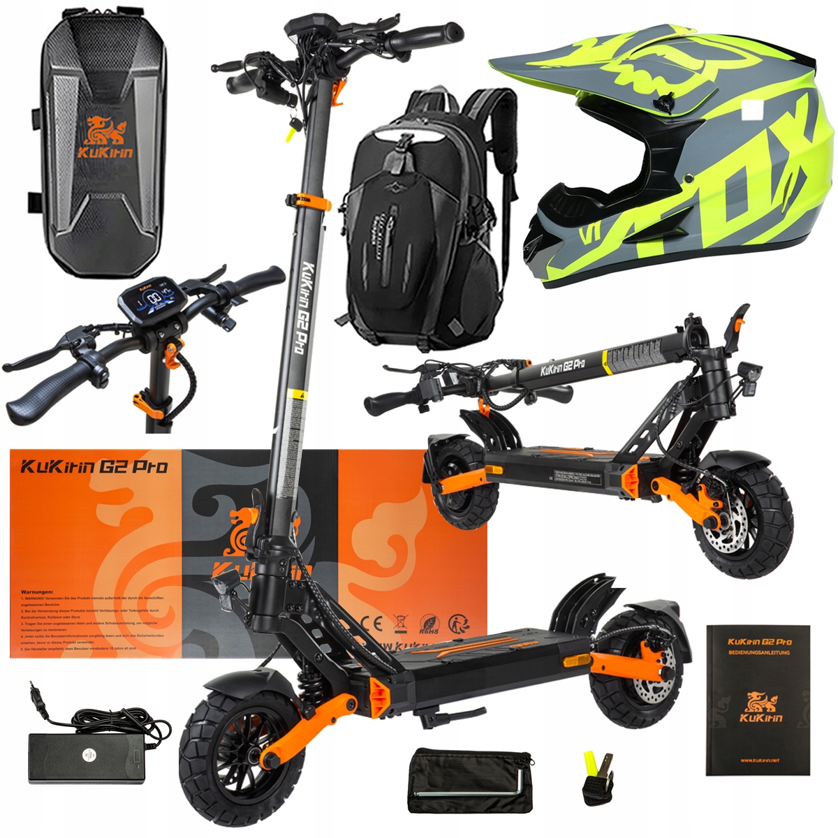 Pojazd Elektryczny KuKirin G2 Pro Abe 500w 48V 15.6AH 65KM 25KM/h +Dárek