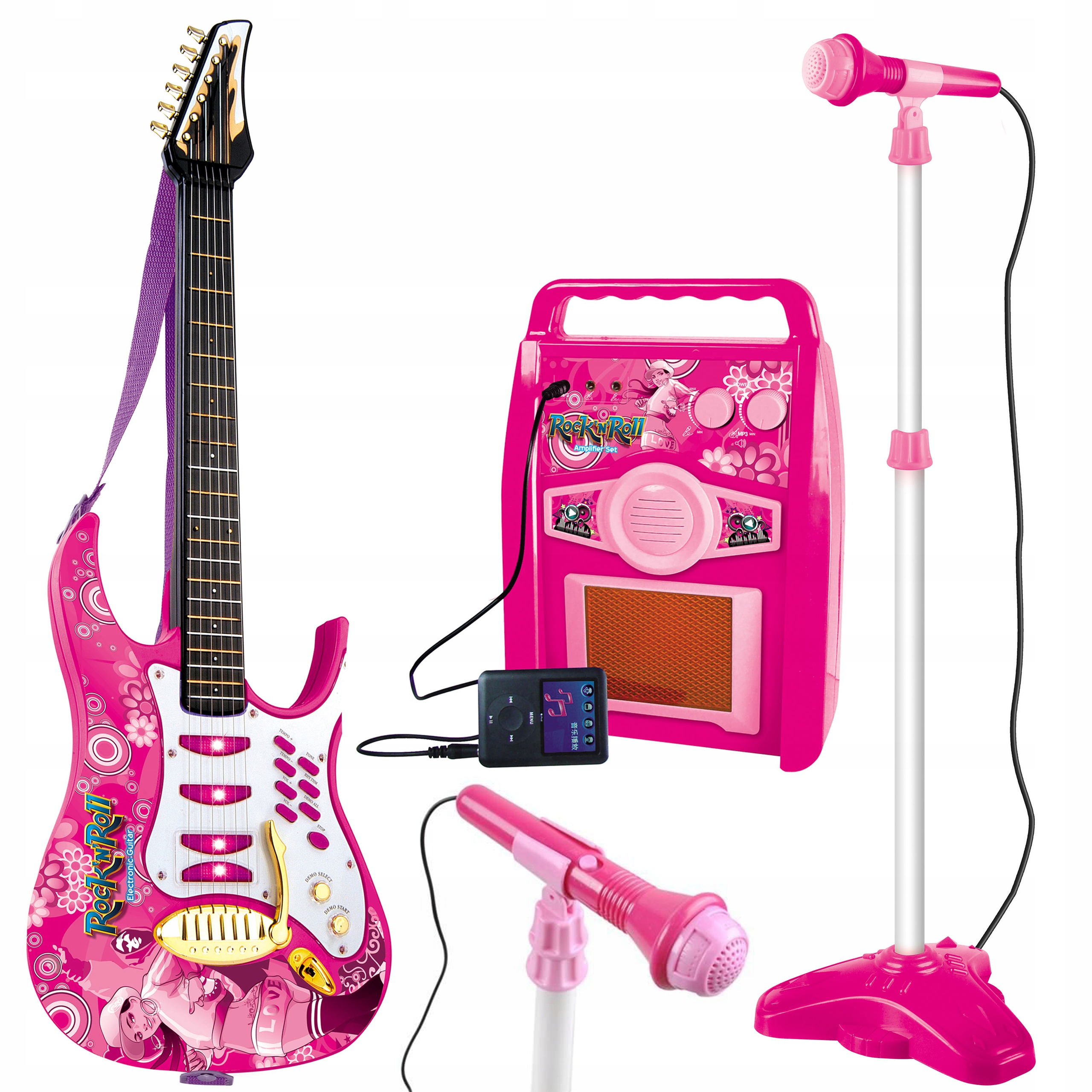 

Duża Gitara Elektryczna Wzmacniacz Mikrofon MP3