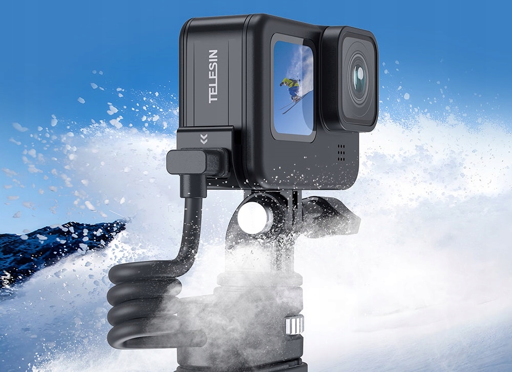 Zaślepka baterii, drzwiczki boczne, klapka Telesin do GoPro Hero 12/11/10/9 Głębokość produktu 1.6 cm