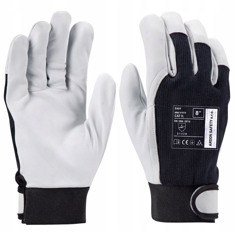 Rękawice Magros rękawice robocze rękawiczki ochronne BHP z rzepem 1 par