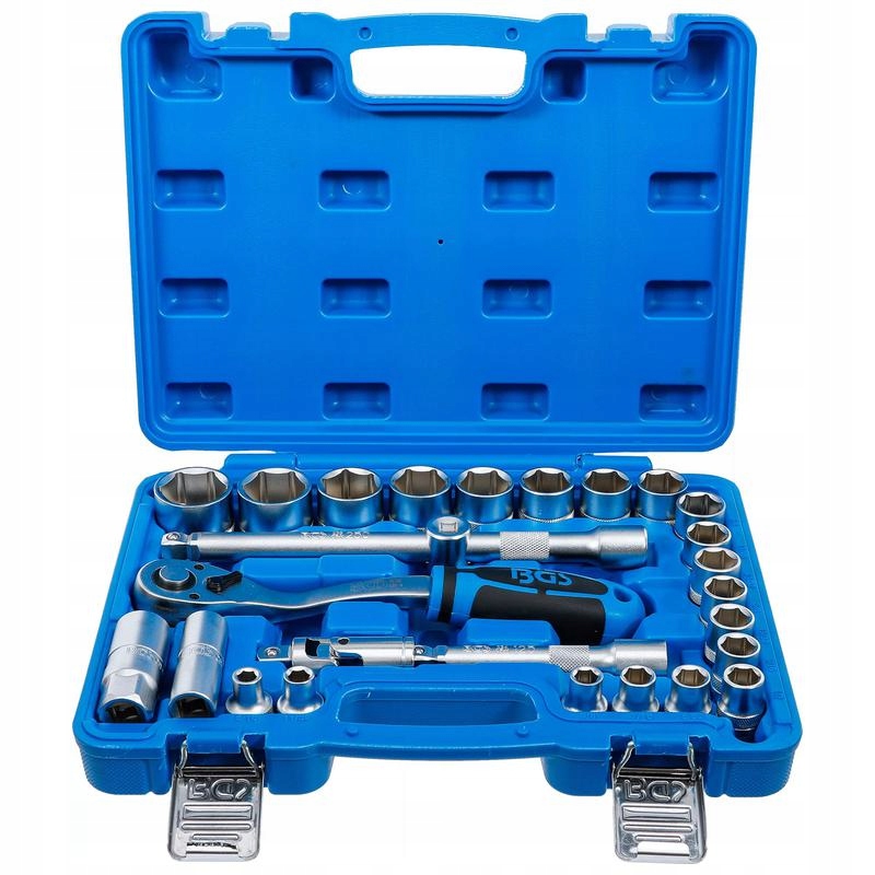 Sada nástrčných kľúčov pohon 12,5 mm (1/2") palcové 27 ks, Bgs 2216
