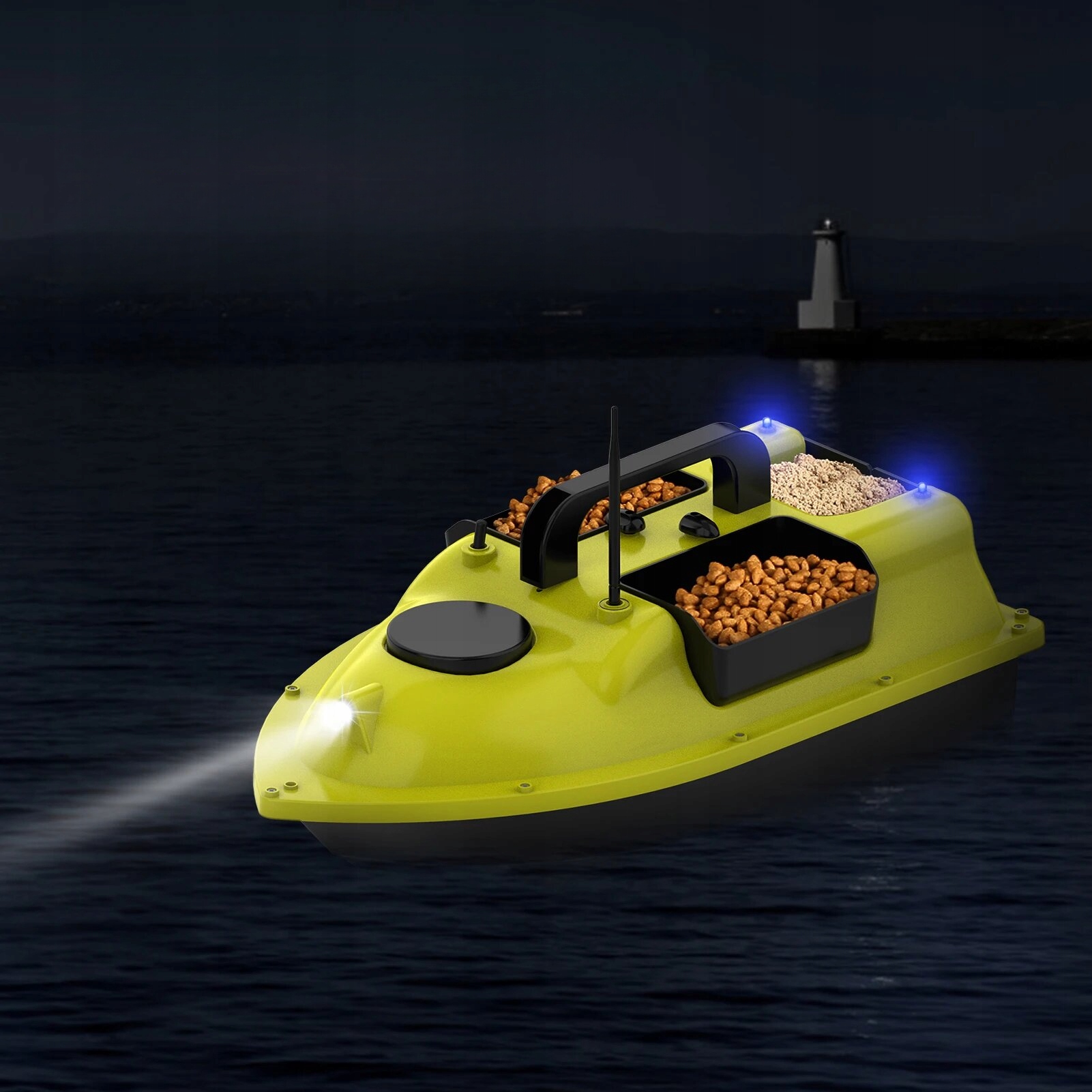 Łódka Zanętowa BigFish D18 z GPS i Akumulatorem 5200mAh Automatyczny Powrót Maksymalne obciążenie 2000 g