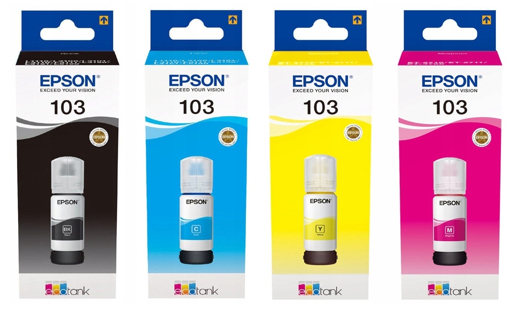 Sada Inkoustů Epson 103 Ecotank L1110 L3110 L3150