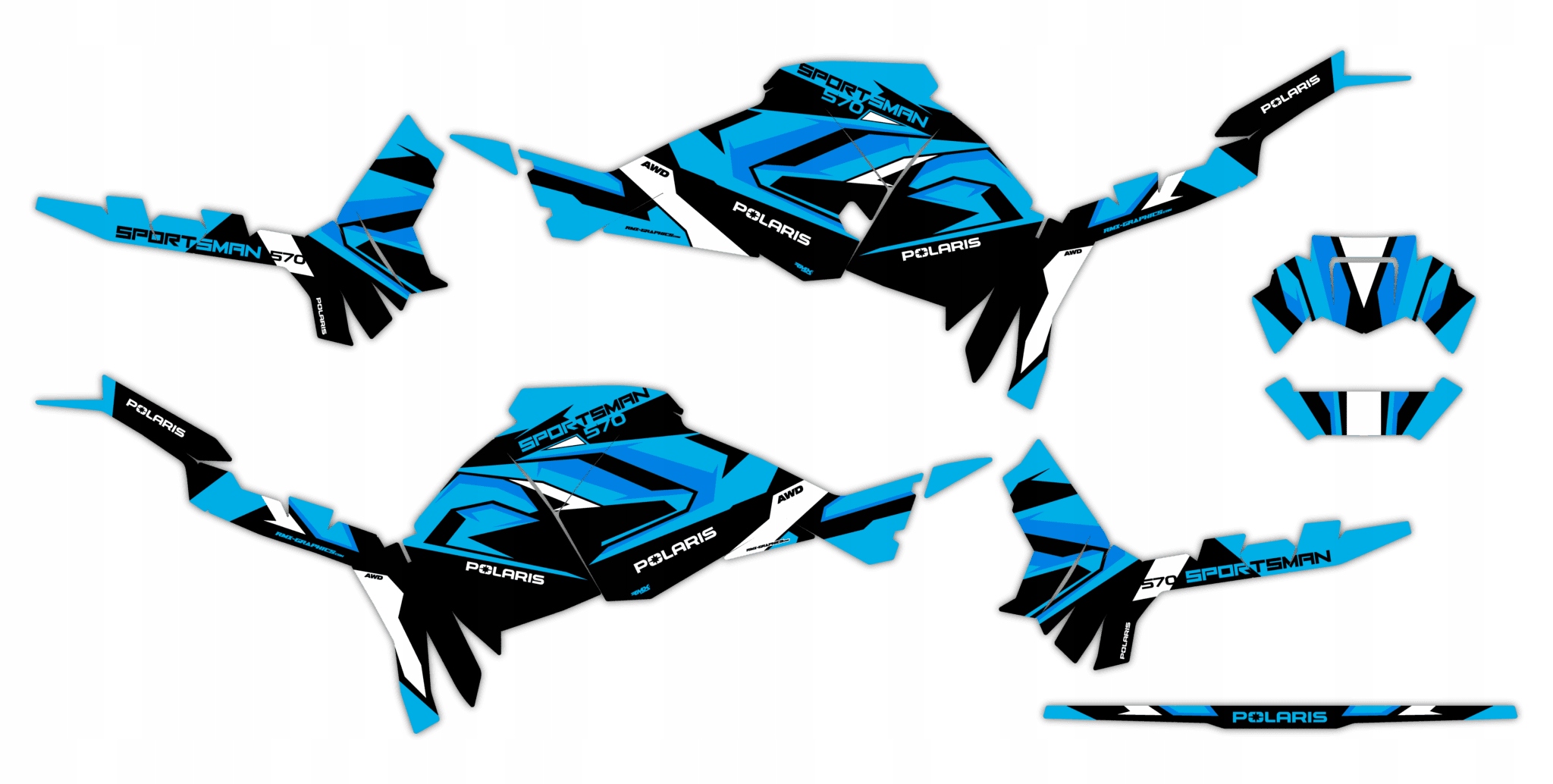 Dýha Samolepky Polaris Sportsman Touring 570 2025+ #3450735