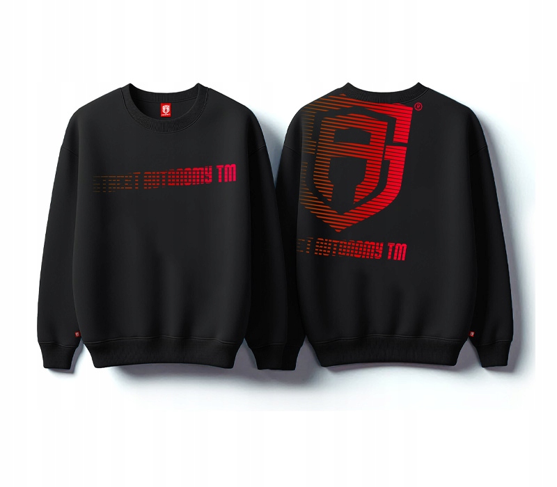 Mikina Bez Kapuce Street Autonomy Backteam Black/red 2025 XL