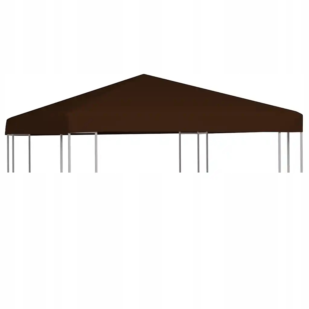 Zahradní altán z polyesteru s Pvc povlakem, hnědý, 3 x 3 m