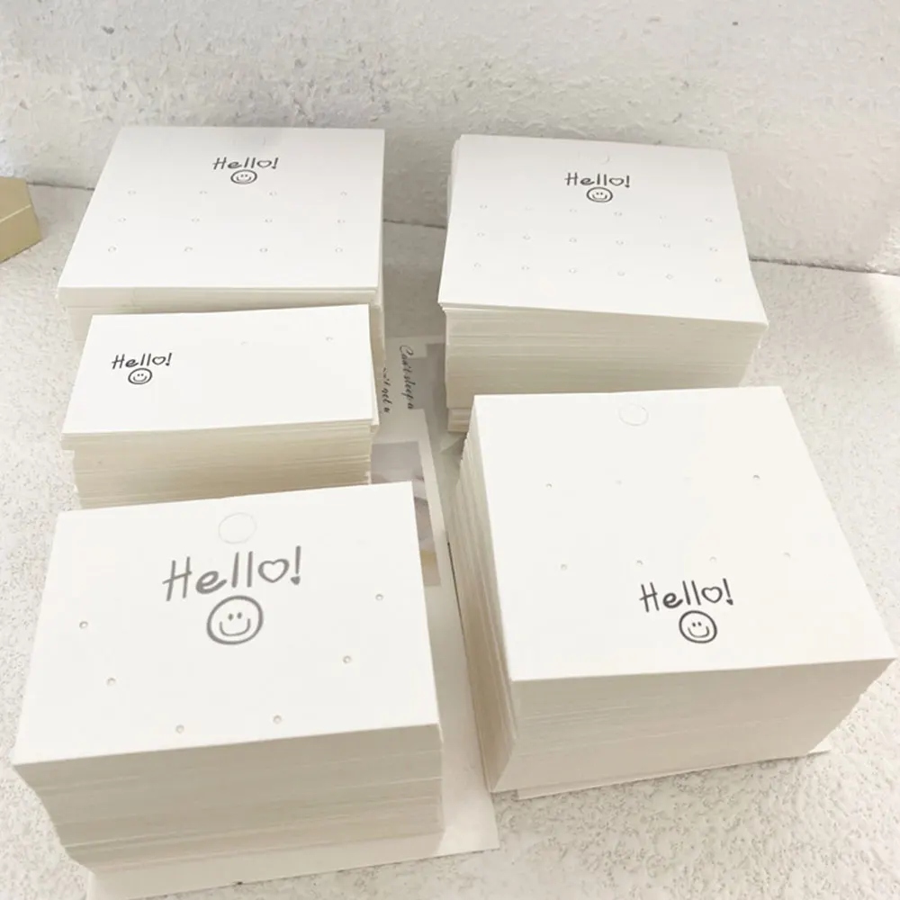 50pcs Earrings Packing Cards Smiling Face Dis Marka inny