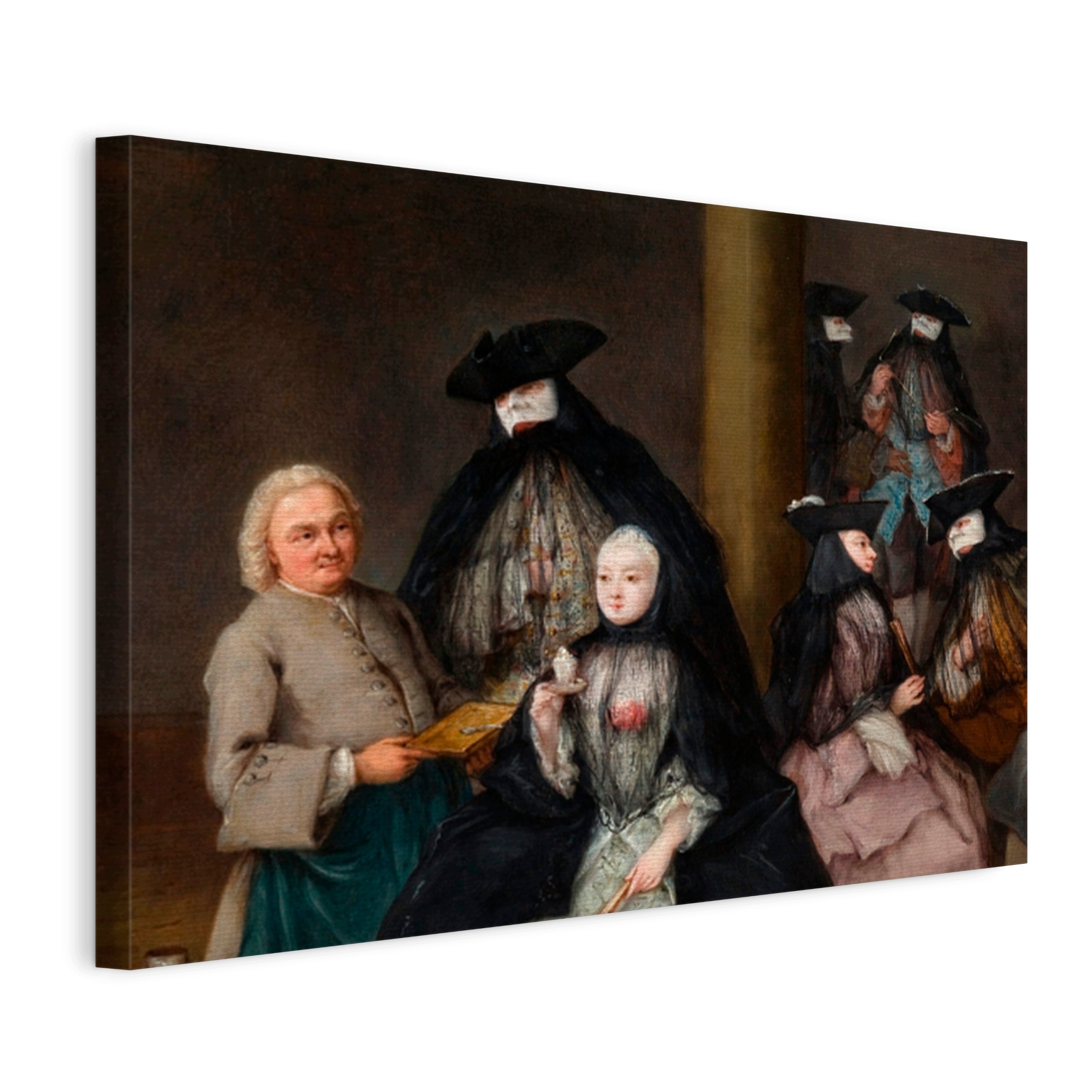 Obraz Na Plátne Pietro Longhi Maskový Bal V Nádvorí (1755) 120x80