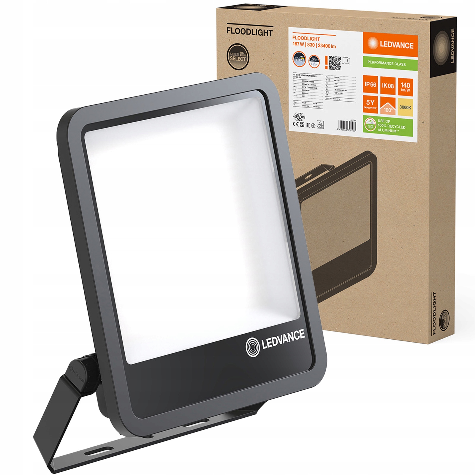 Naświetlacz Led 150W/167W b.ciepła 3000K 21060/23400lm Floodlight Ledvance