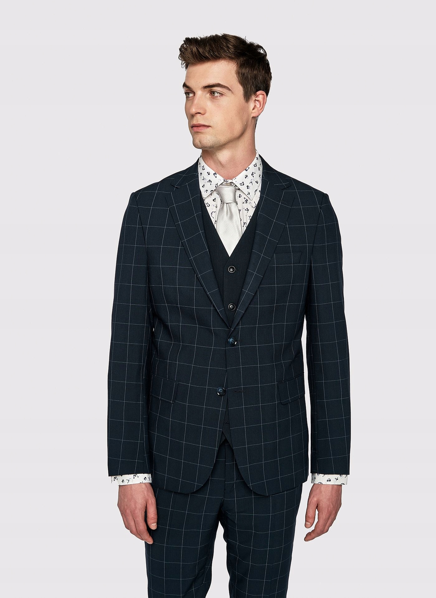 Tmavě modrá sako bunda Slim Fit Pako Lorente 170/46