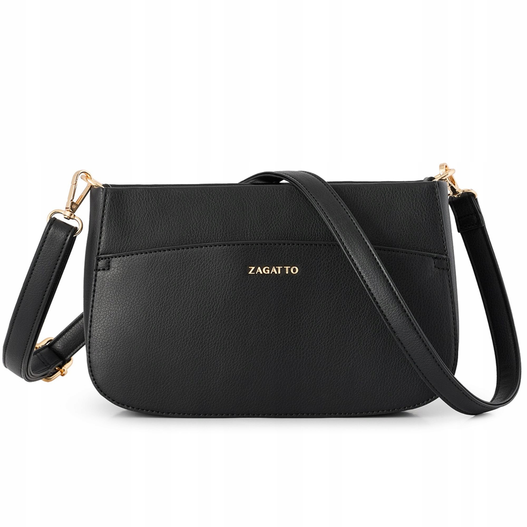Torebka damska ekoskóra crossbody na ramię pojemna regulowany pasek Zagatto