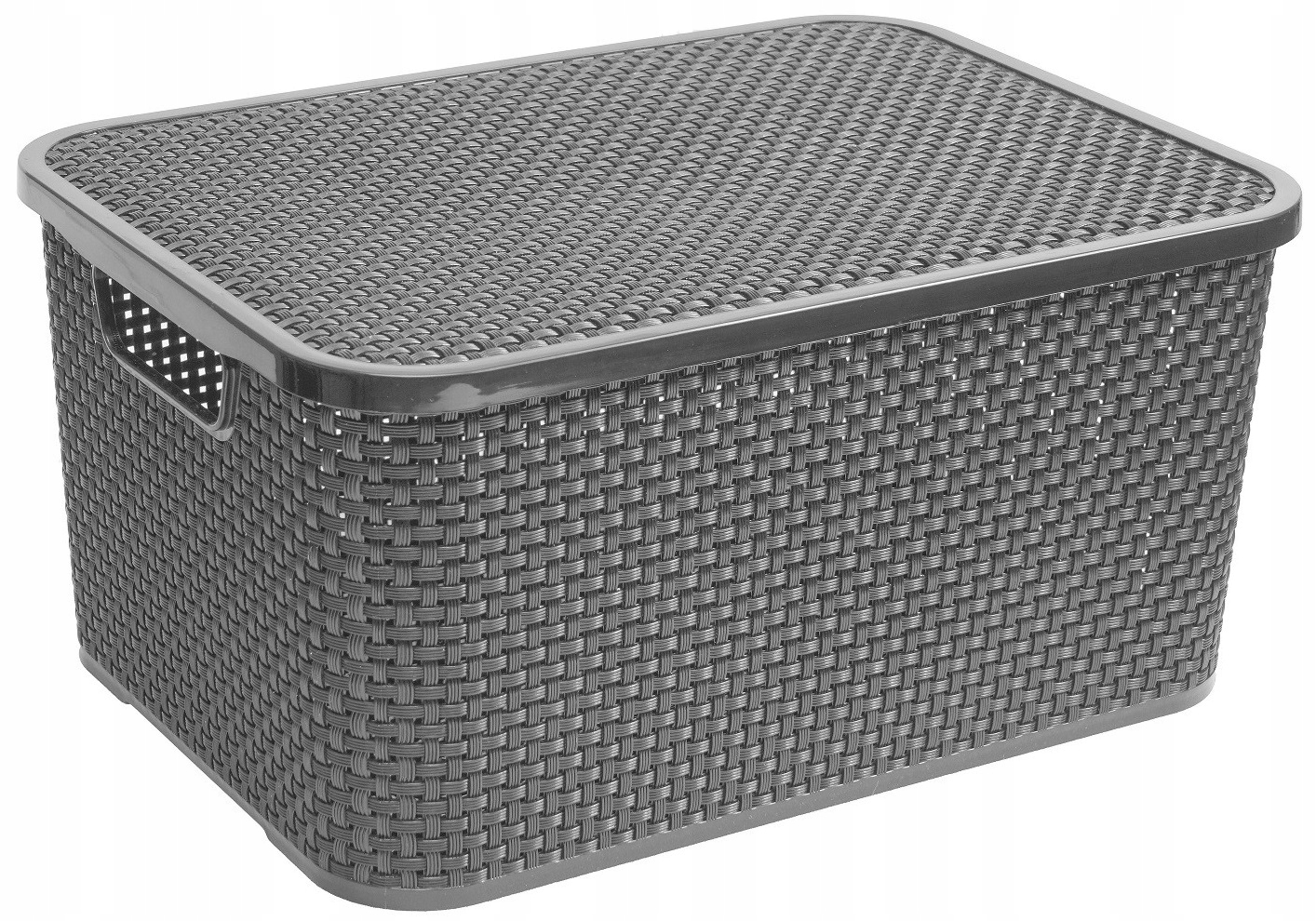 

Koszyk Rattan Pudełko 10L Branq Pojemnik z Pokrywą