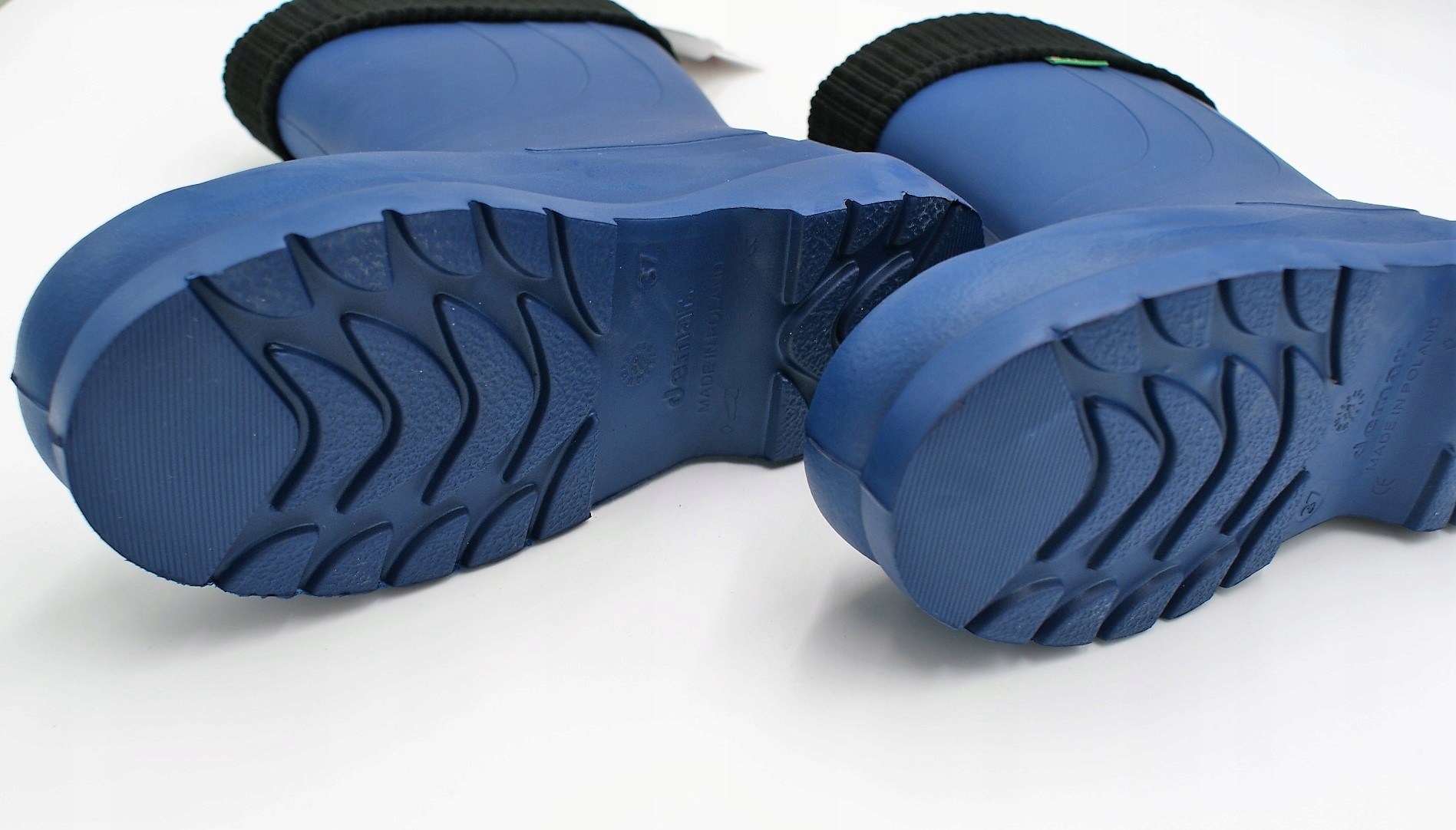 KALOSZE NIEBIESKIE OCIEPLANE DEMAR LAURA PIANKOWE Model LAURA