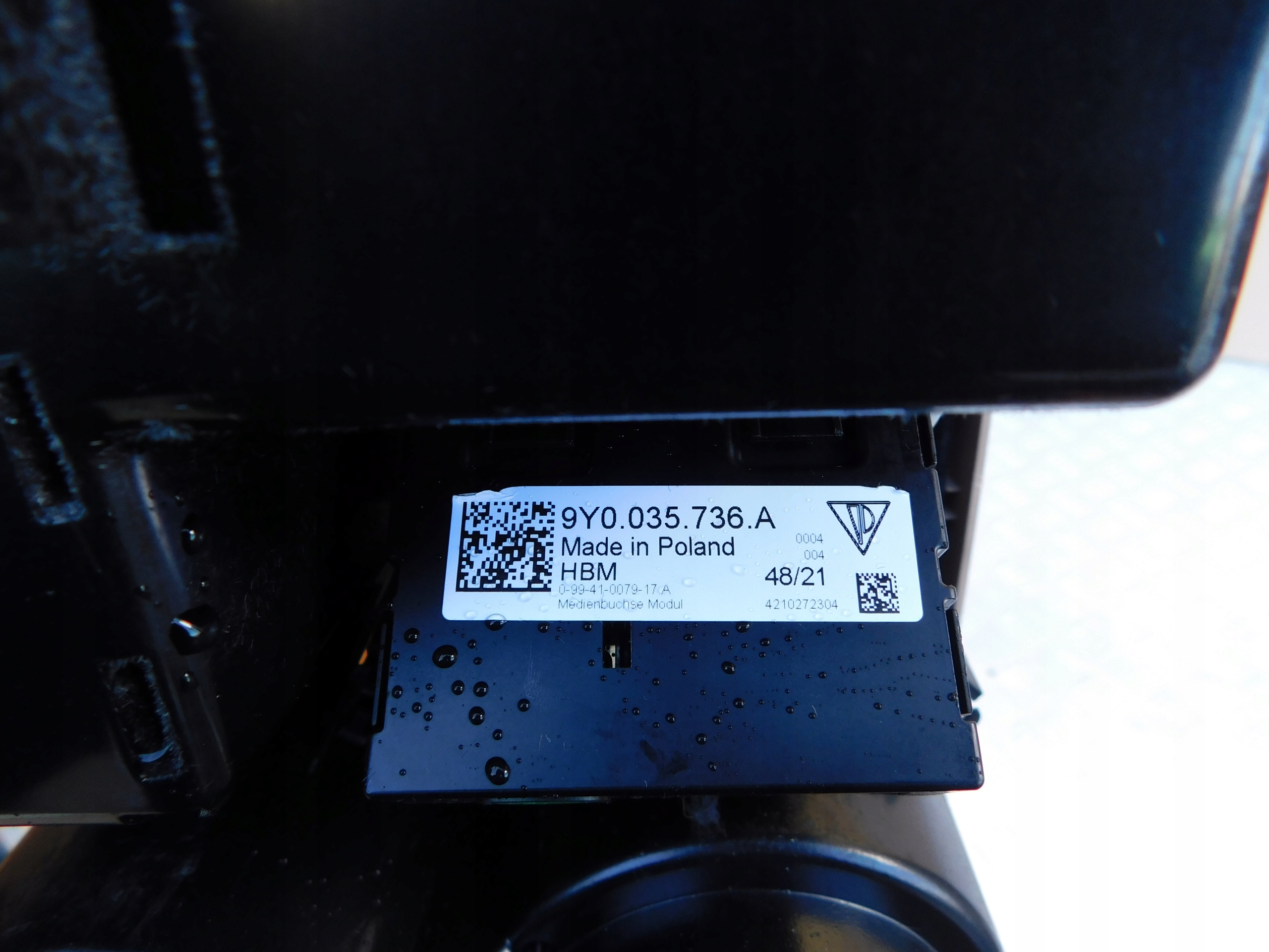 Porsche Macan 95B Cayenne 9Y0 zlacze USB multimedia + obal 9Y0035736A