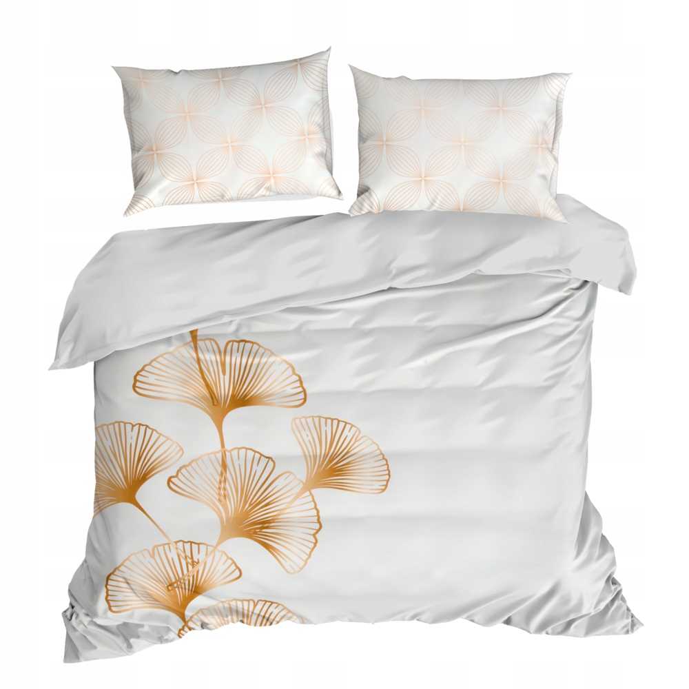 Posteľná Bielizeň z makosatínu BLANCA10 160x200 ginkgo