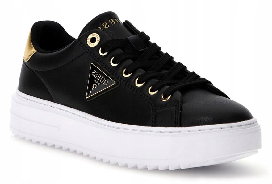 Guess dámské kožené černé sportovní tenisky na platformě, velikost 39