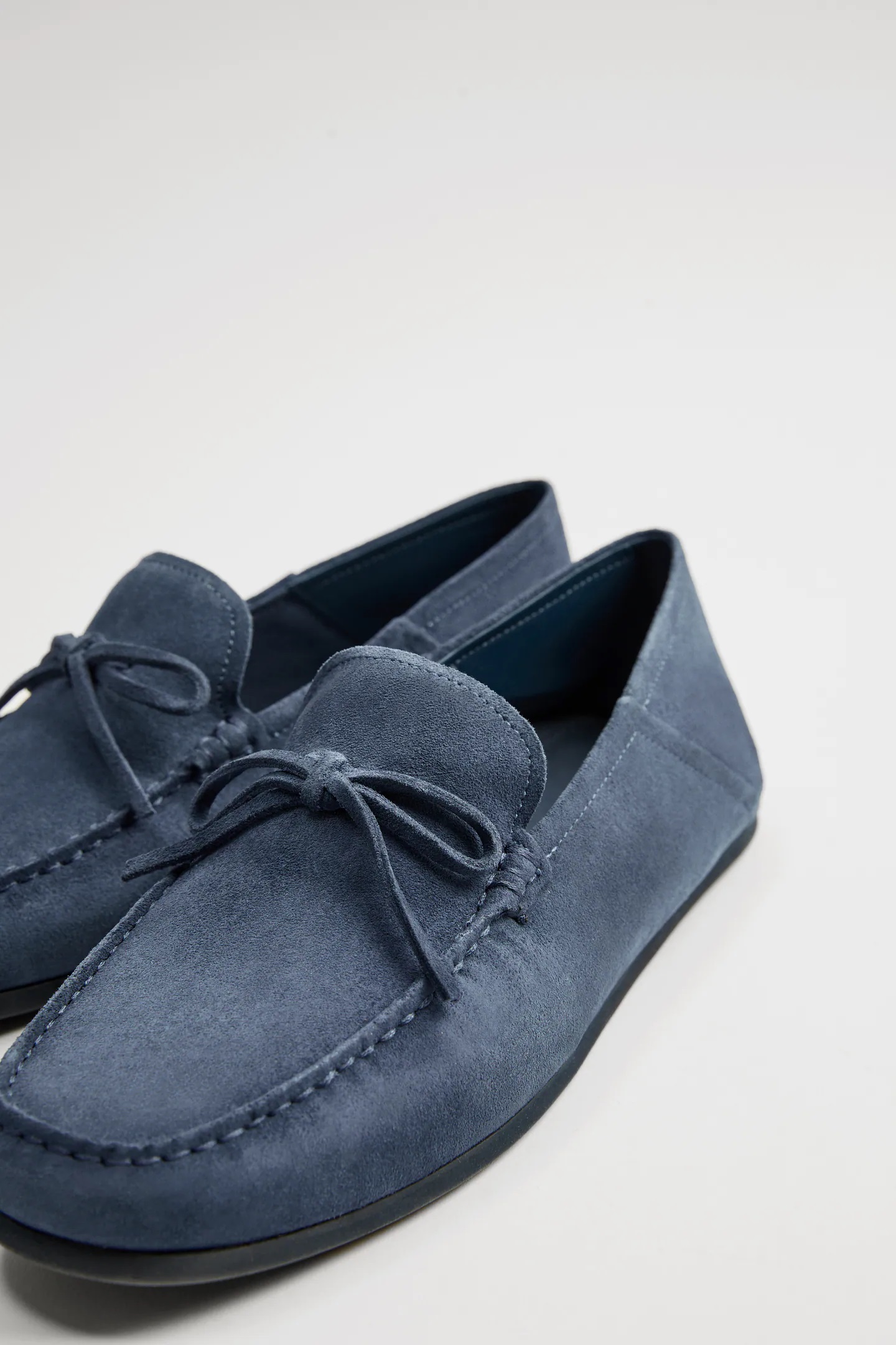 ZARA NIEBIESKIE SKÓRZANE MOKASYNY DRIVER BUTY 42 Długość wkładki 27 cm