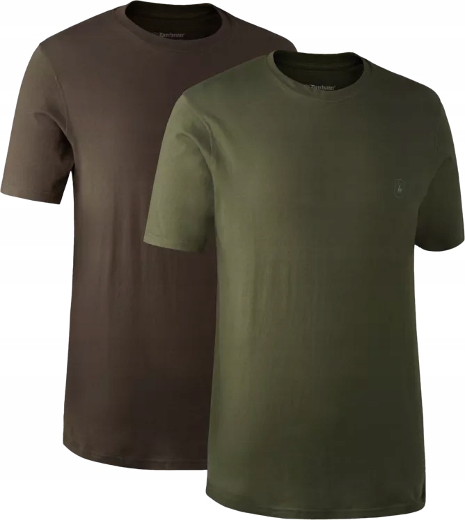 T-shirt Deerhunter 2-PACK 8651- Zielony/Brązowy Liść -M