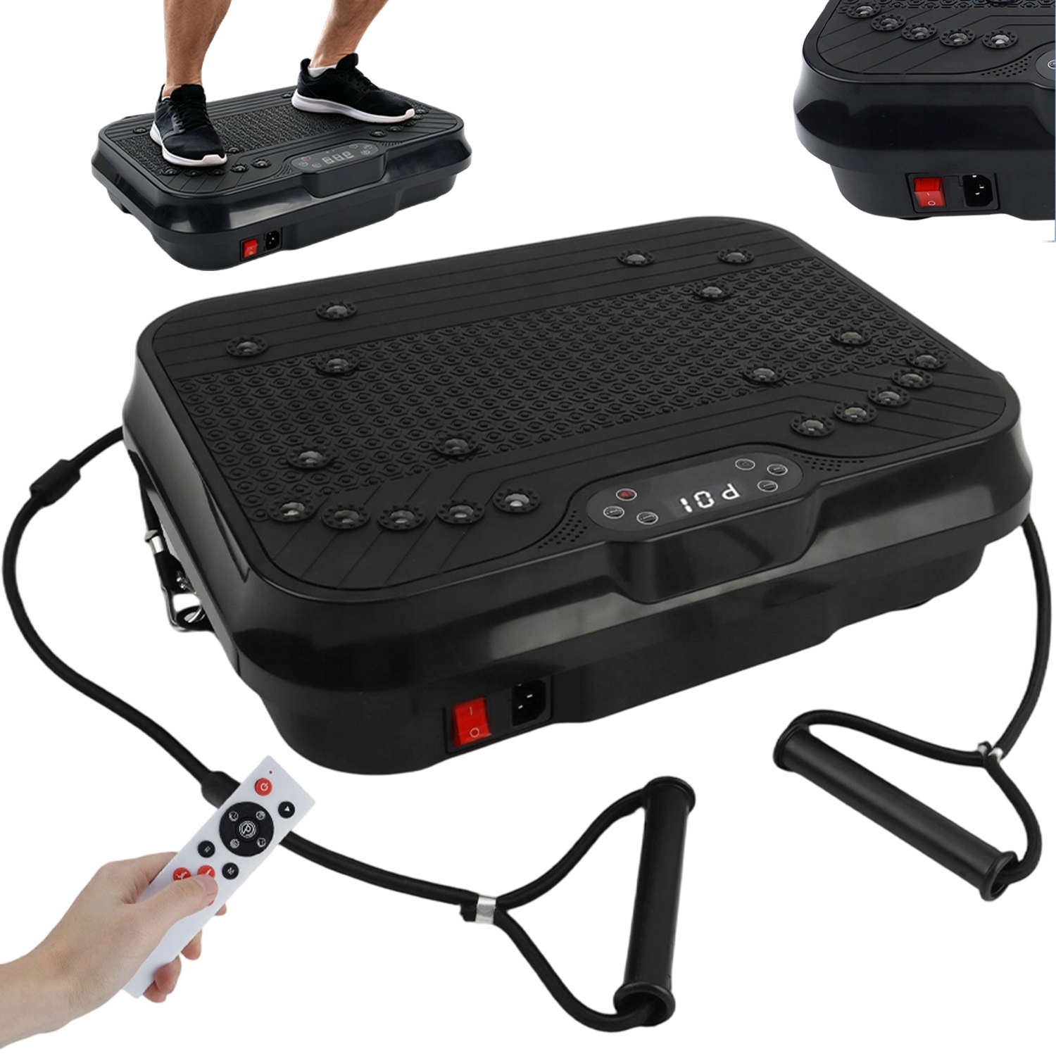 Urządzenie Fitness Z Wibracjami Linkami Oporowymi I Pilotem Zdalnym