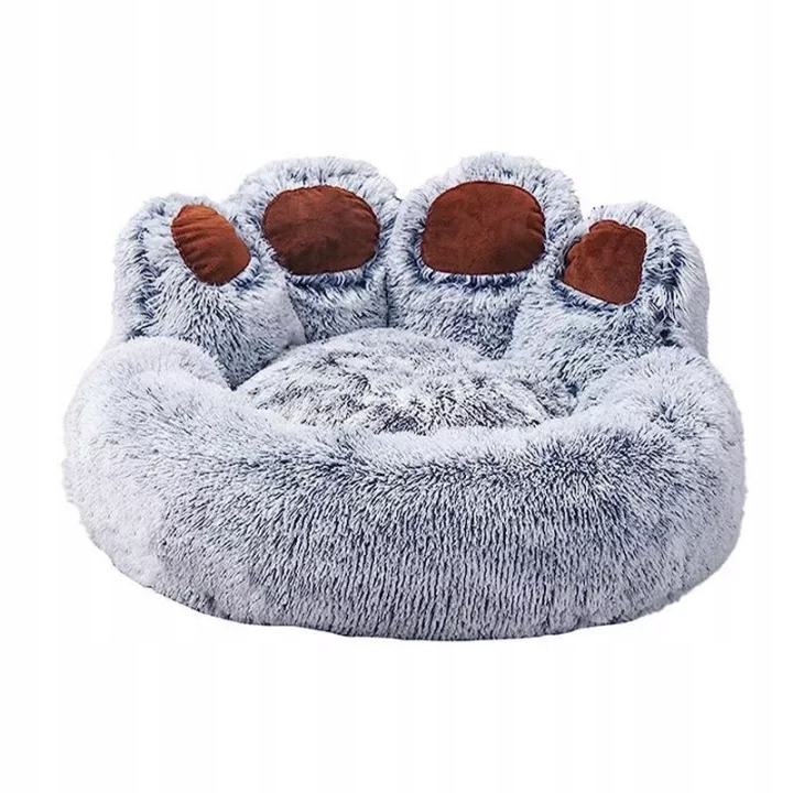 Levně Pelíšek Puffy Paw šedý melír S 55 cm