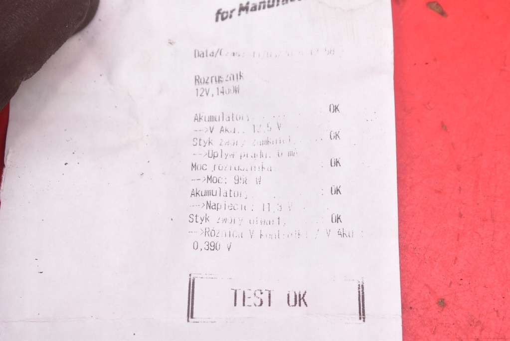 starter test 96550792 DAEWOO KALOS 1.4 16V 83 KM 02-07