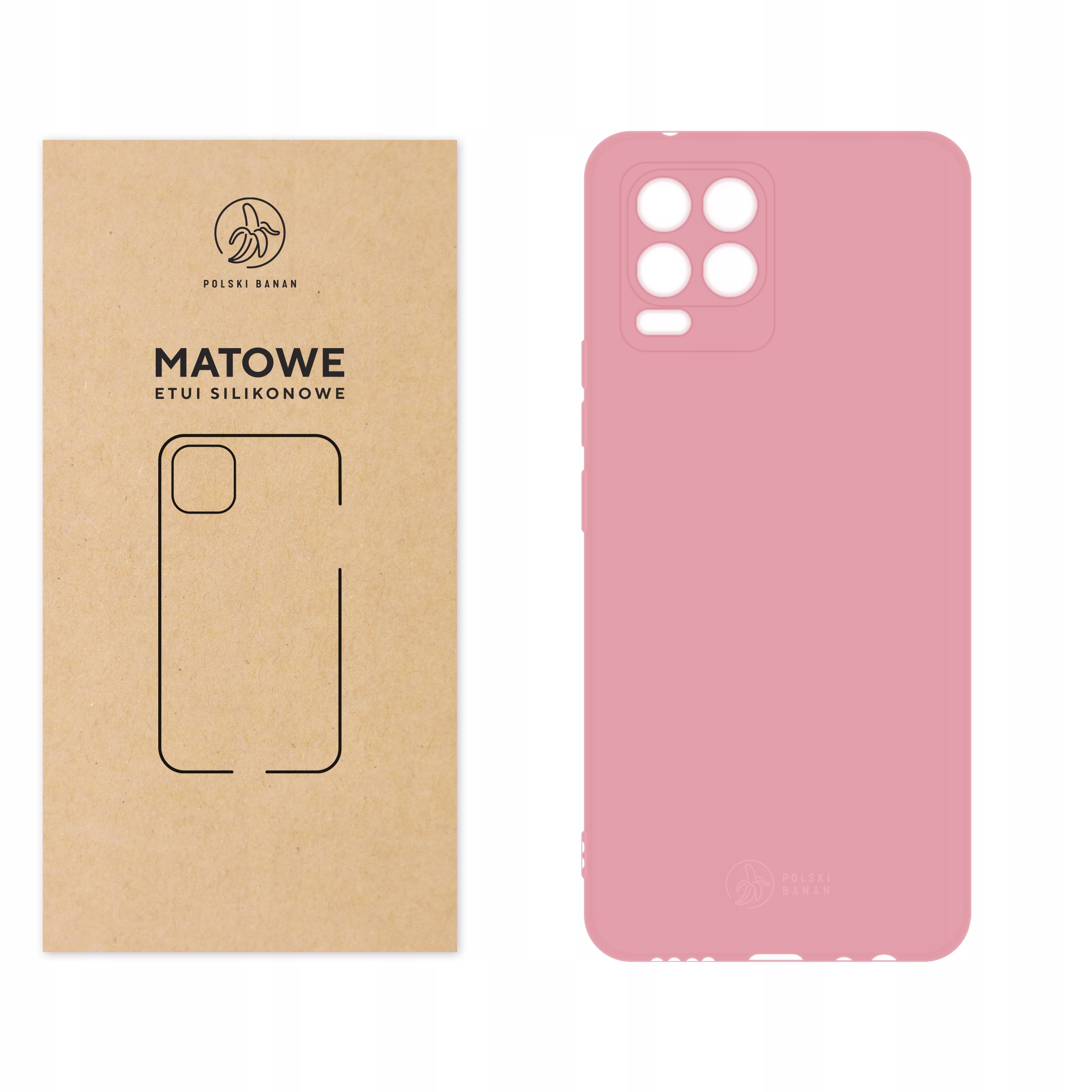 

Etui Matowe do Realme 8 8 Pro różowe