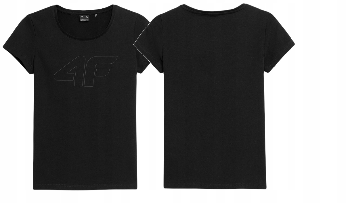 

4F Bluzka Koszulka Damska T-shirt Bawełniany r.S