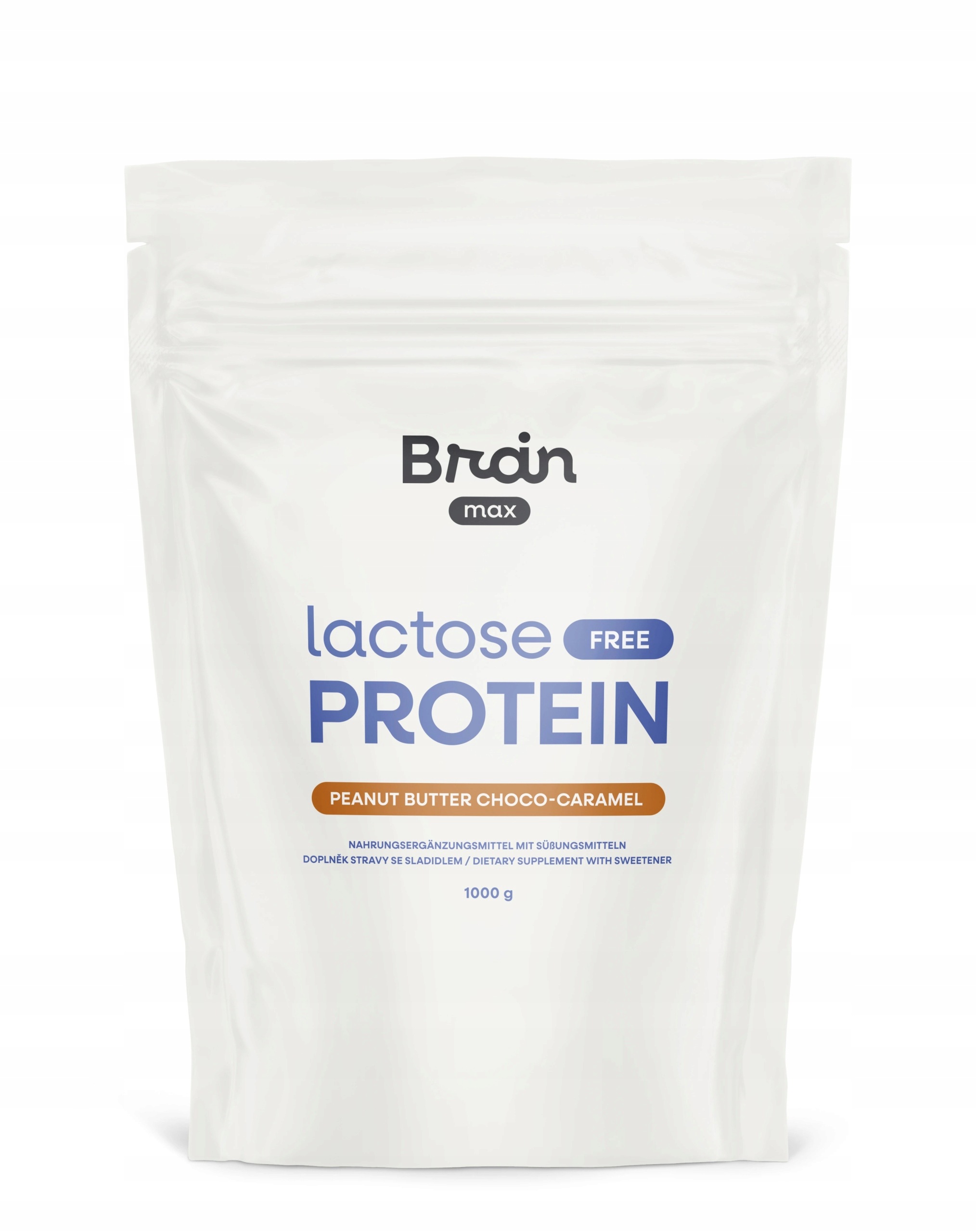 BrainMax Lactose Free Protein, Peanut Butter Choco-Caramel, 1000 g