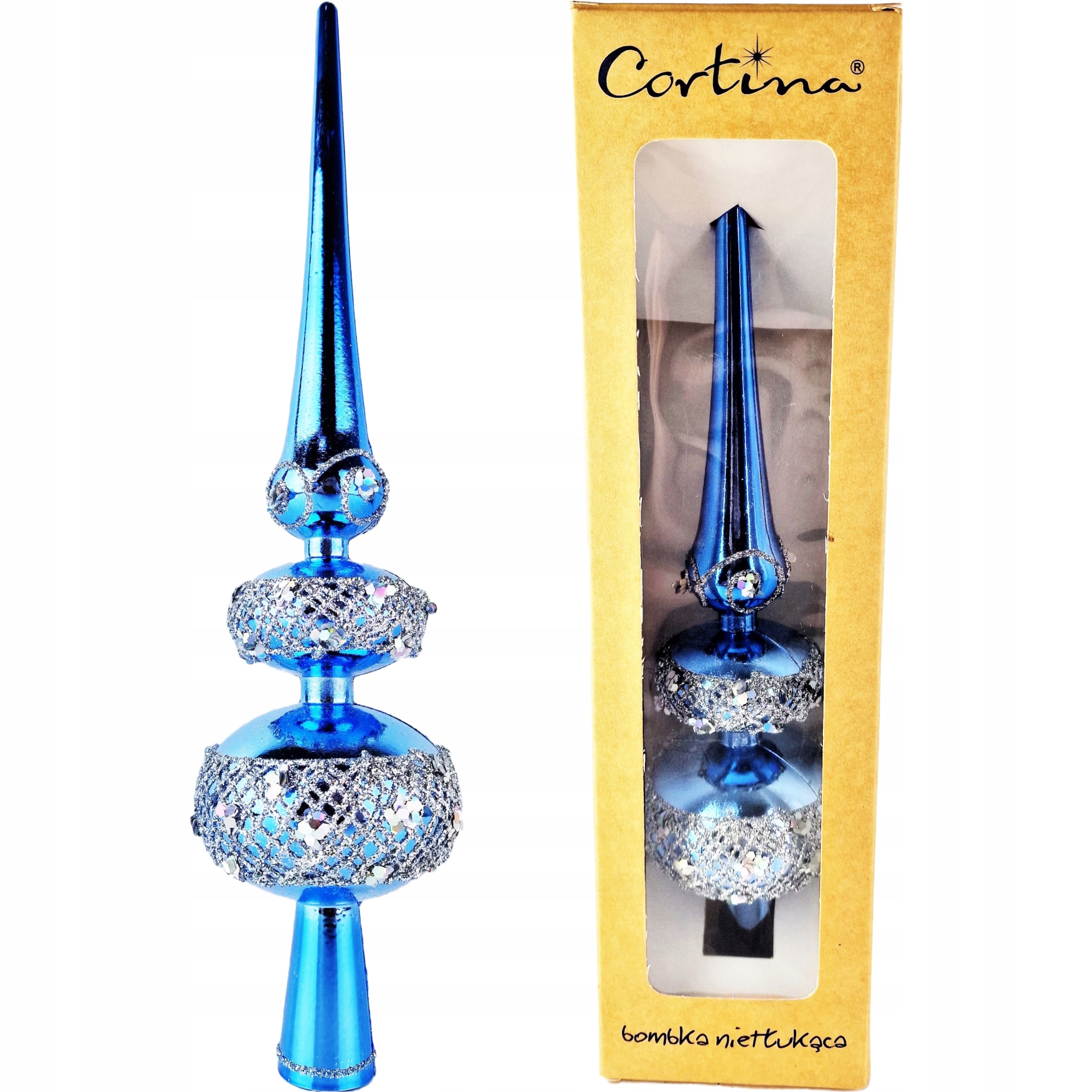 

Szpic Dekoracyjny Na Choinkę Czub Nietłukący 32cm