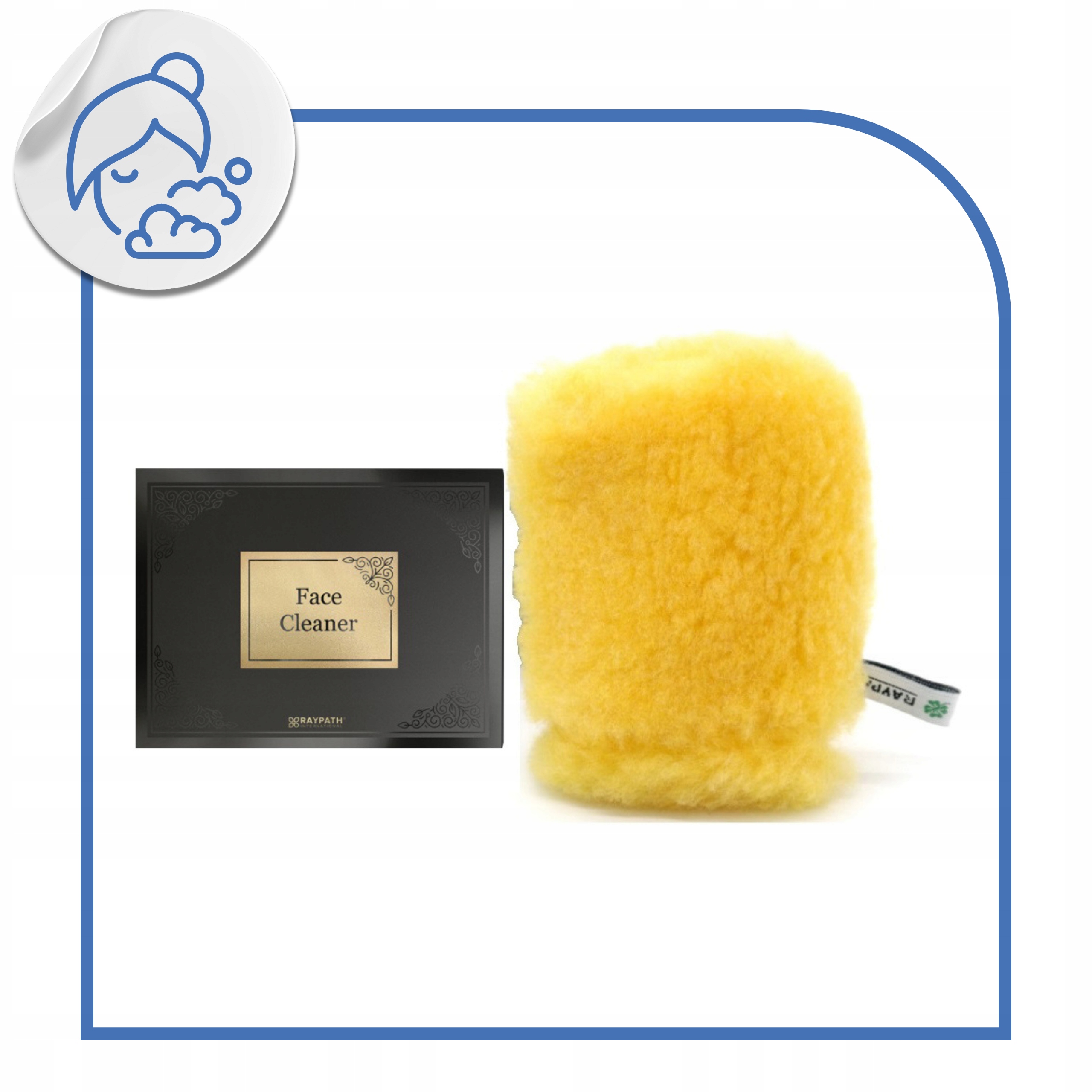 Raypath gąbka Face Cleaner 10 x 8cm do peelingu Twarzy ciała i Dekoltu Marka Raypath
