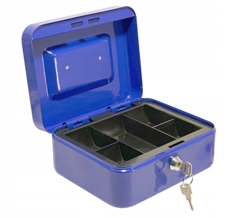 MAŁA METALOWA KASETKA NA PIENIĄDZE NA KLUCZ SEJF Przeznaczenie na klucze na pieniądze