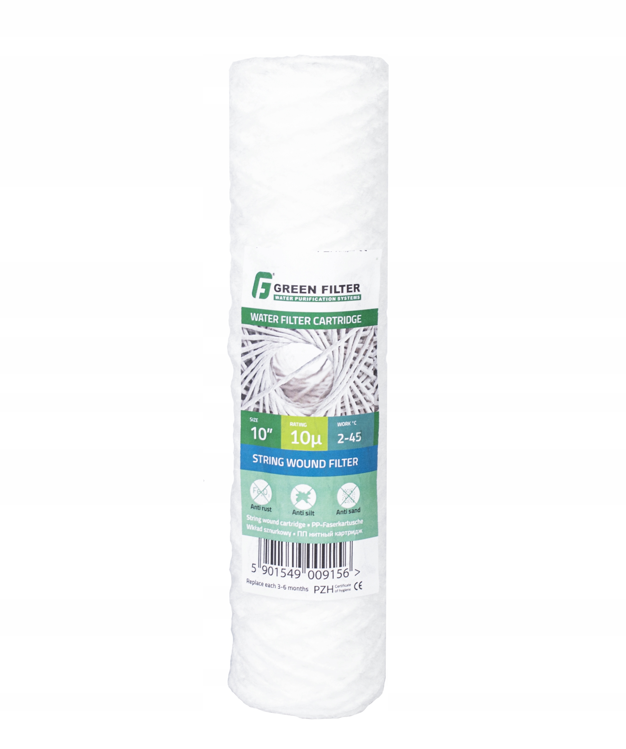 

Filtr Do Wody Wkład 10'' Sznurkowy 10 Mikron