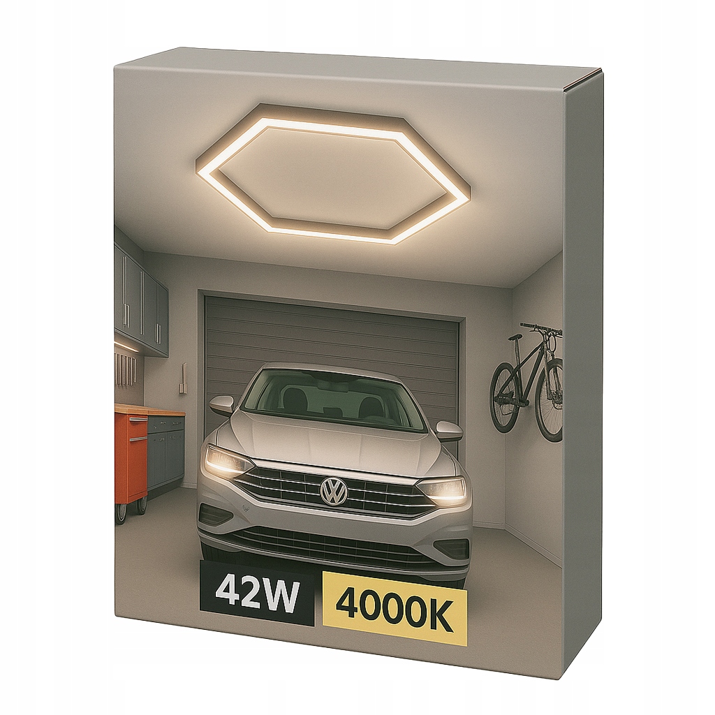 Zestaw Led Hexagon 1 42W 4000K modułowa lampa do wnętrz i przestrzeni