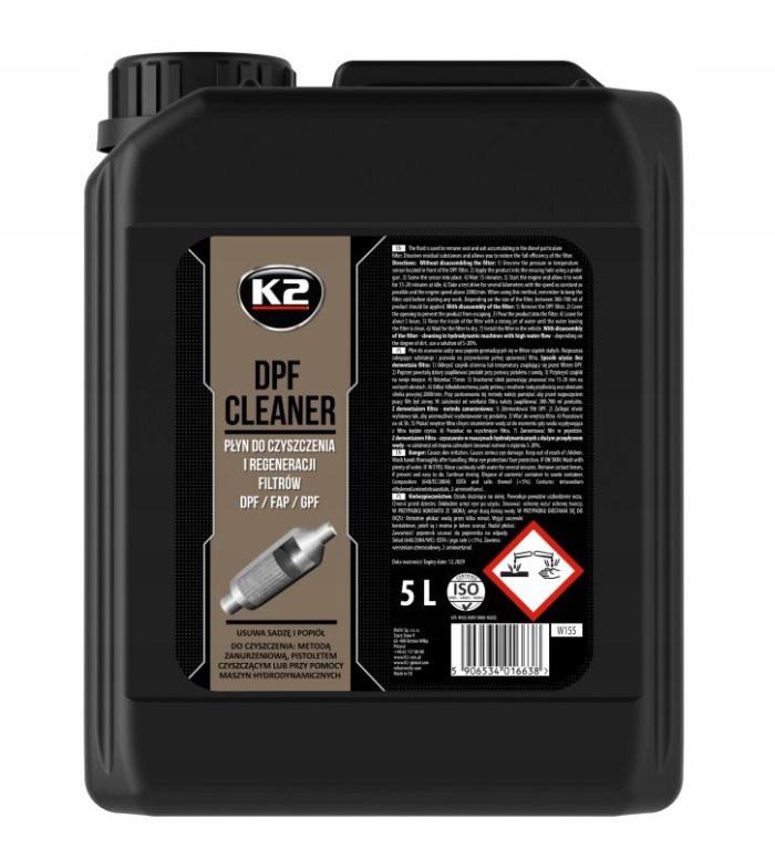 K2 DPF CLEANER 5 L REGENER. ФИЛЬТР ЧАСТИЦ. Постоянные.