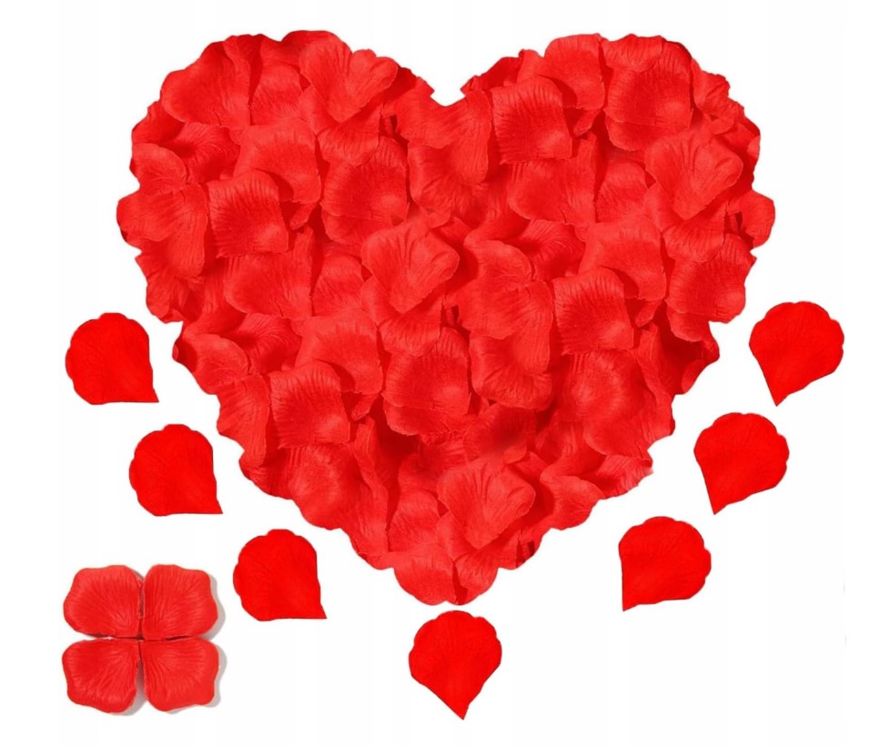 ЛЕПЕСТКИ РОЗ ЦВЕТЫ ДЛЯ УКРАШЕНИЯ 100ШТ СВАДЬБА ДЕНЬ СВЯТОГО ВАЛЕНТИНА ОБРУЧЕНИЕ ПОДАРОК