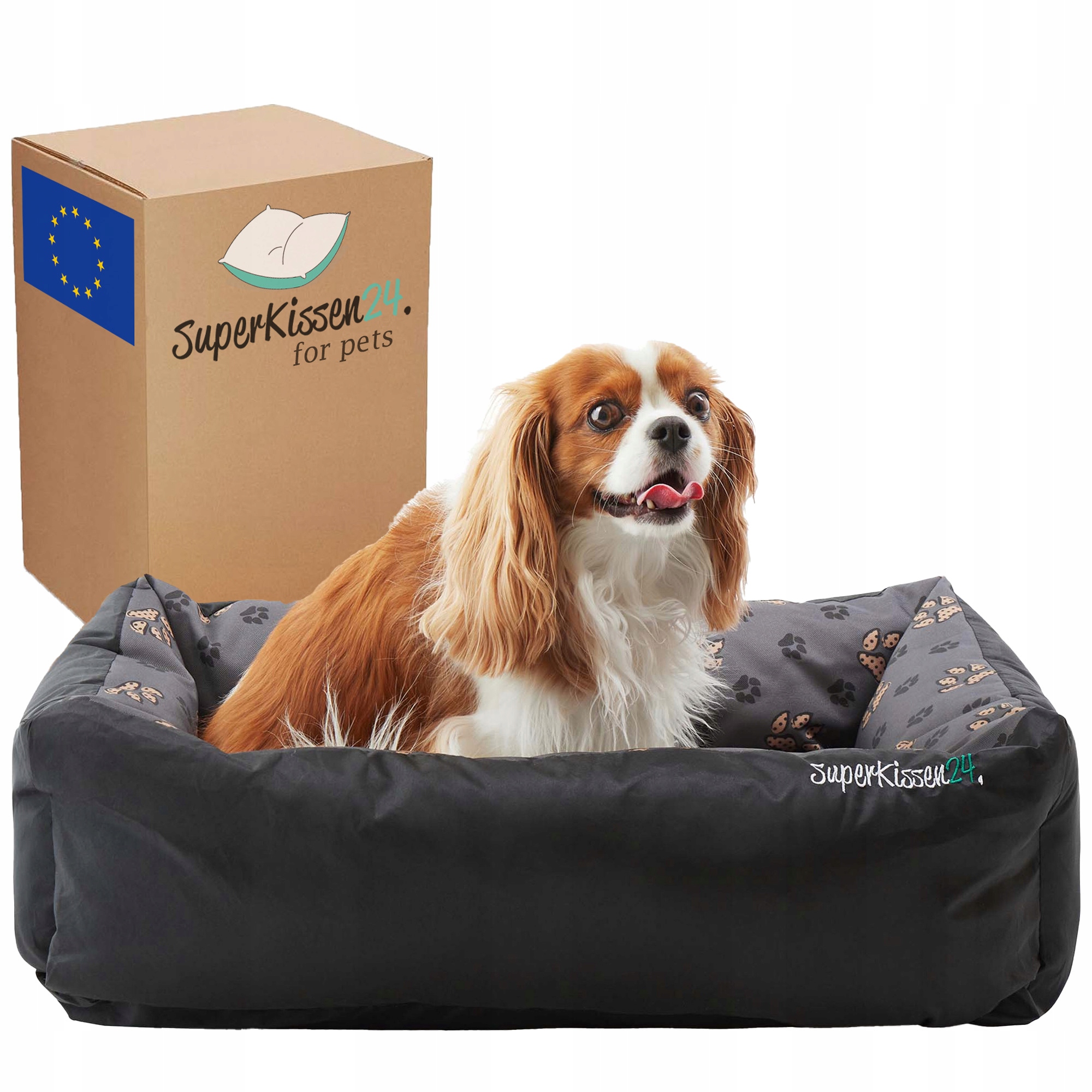 Levně Pelíšek pro psa, pohovka 85x65, vyjímatelná měkká polštář, Voděodolné tlapky