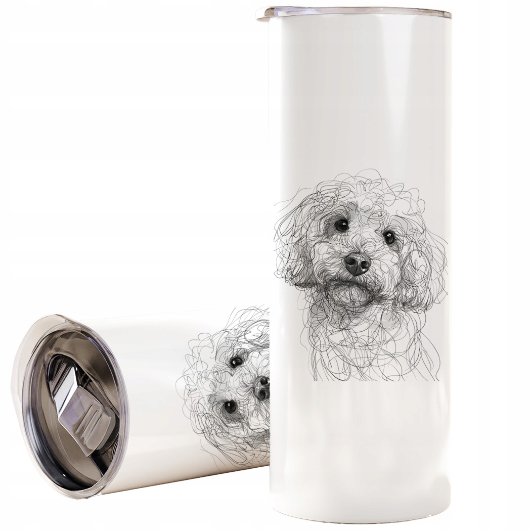 Hrnek s potiskem Toy Pudel Termohrnek držící teplo zToy poodle