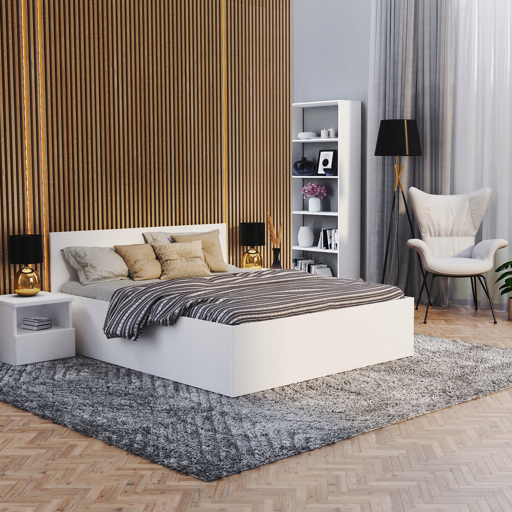 Postel 120x200 s roštem Panama D