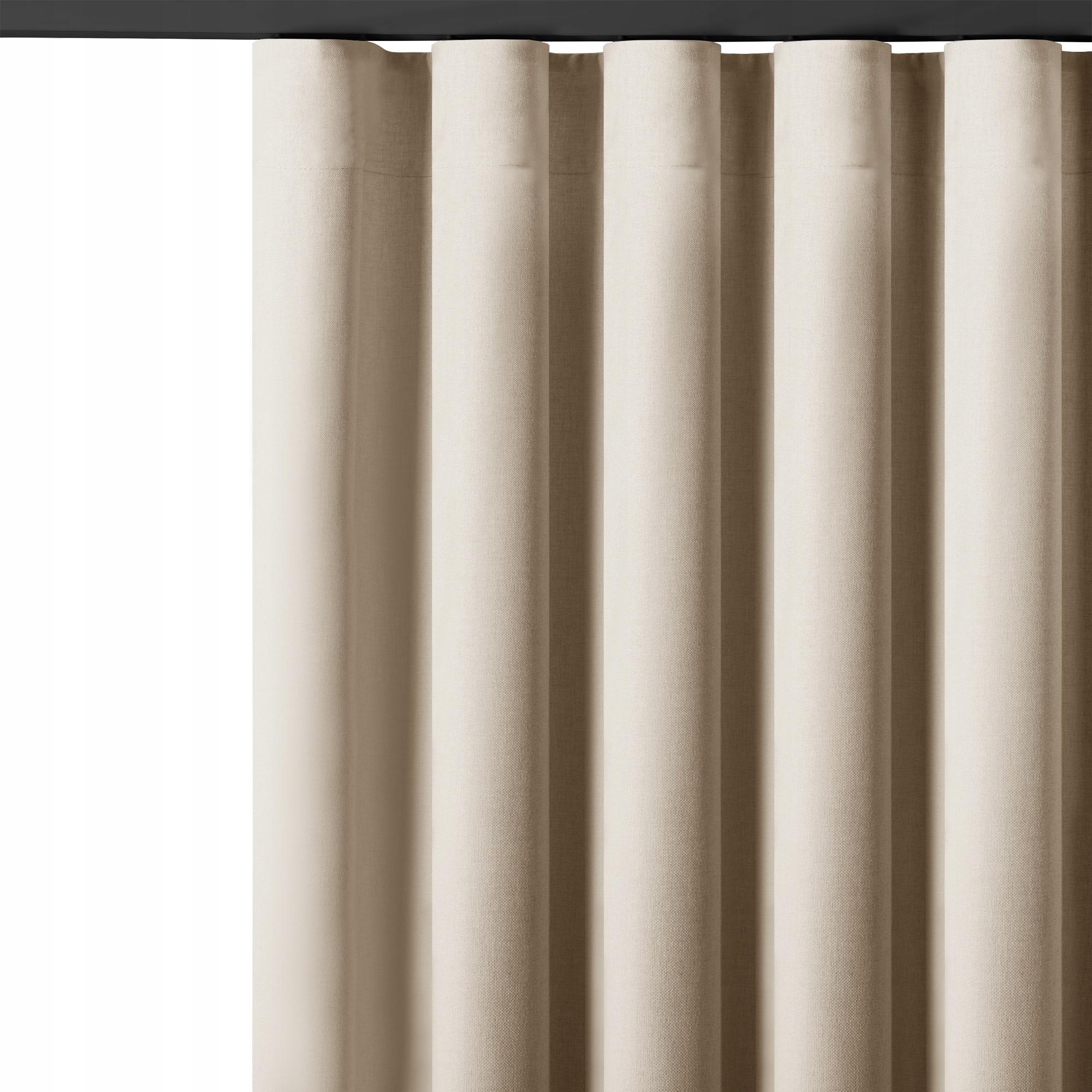 Filumi Záclony prírodný vzhľad páska wave kuchyňa Béžová 265x230