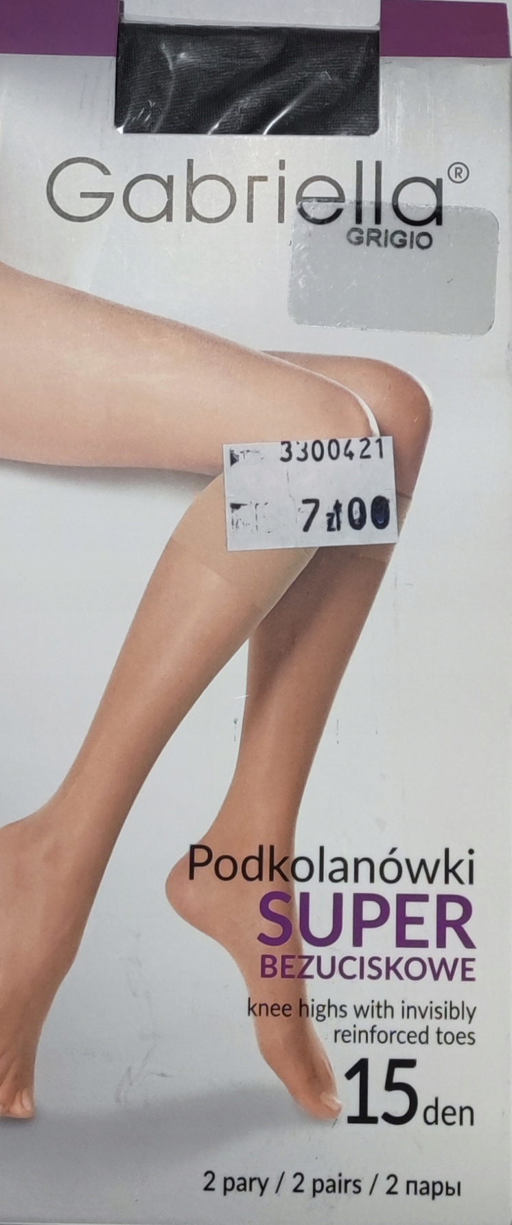 

Gabriella podkolanówki Super bezuciskowe 15DEN