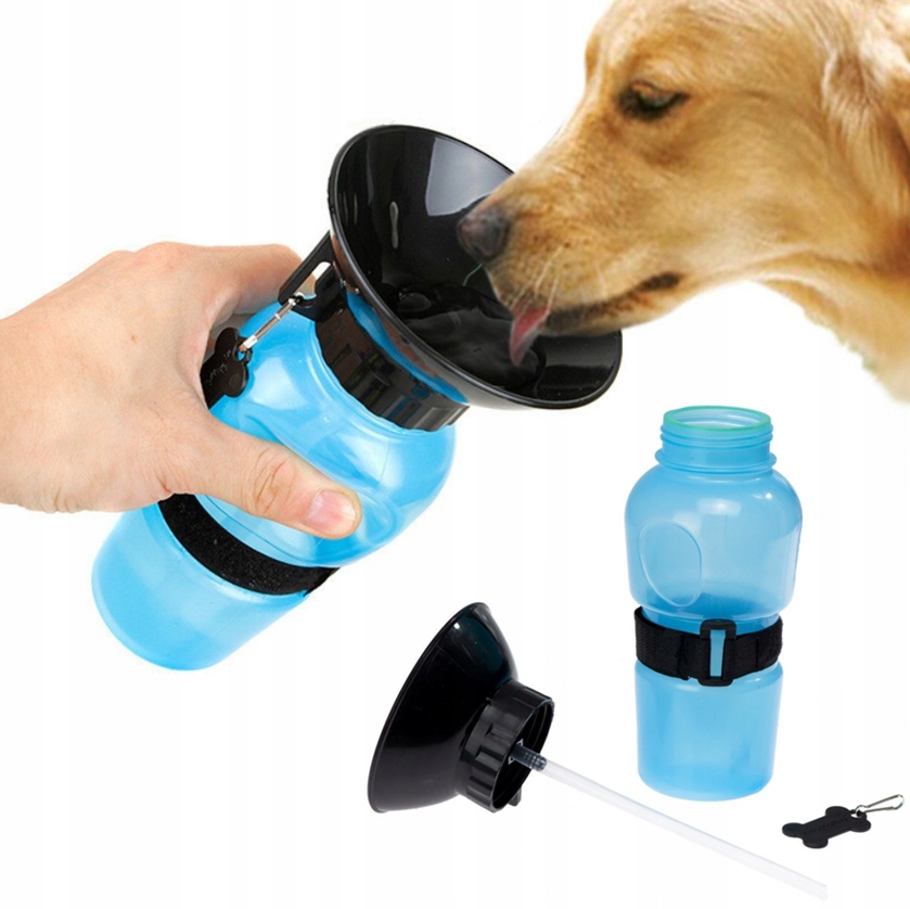

Poidło Podróżne Dla Psa Miska Bidon Na Wodę 500ML
