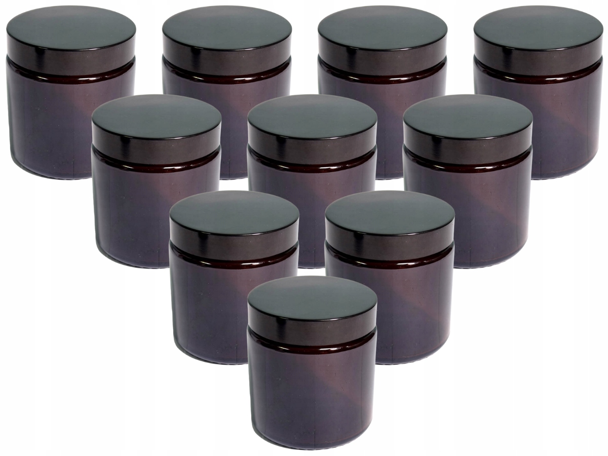 

Słoik brązowy pojemnik szklany do świec 120ml x10
