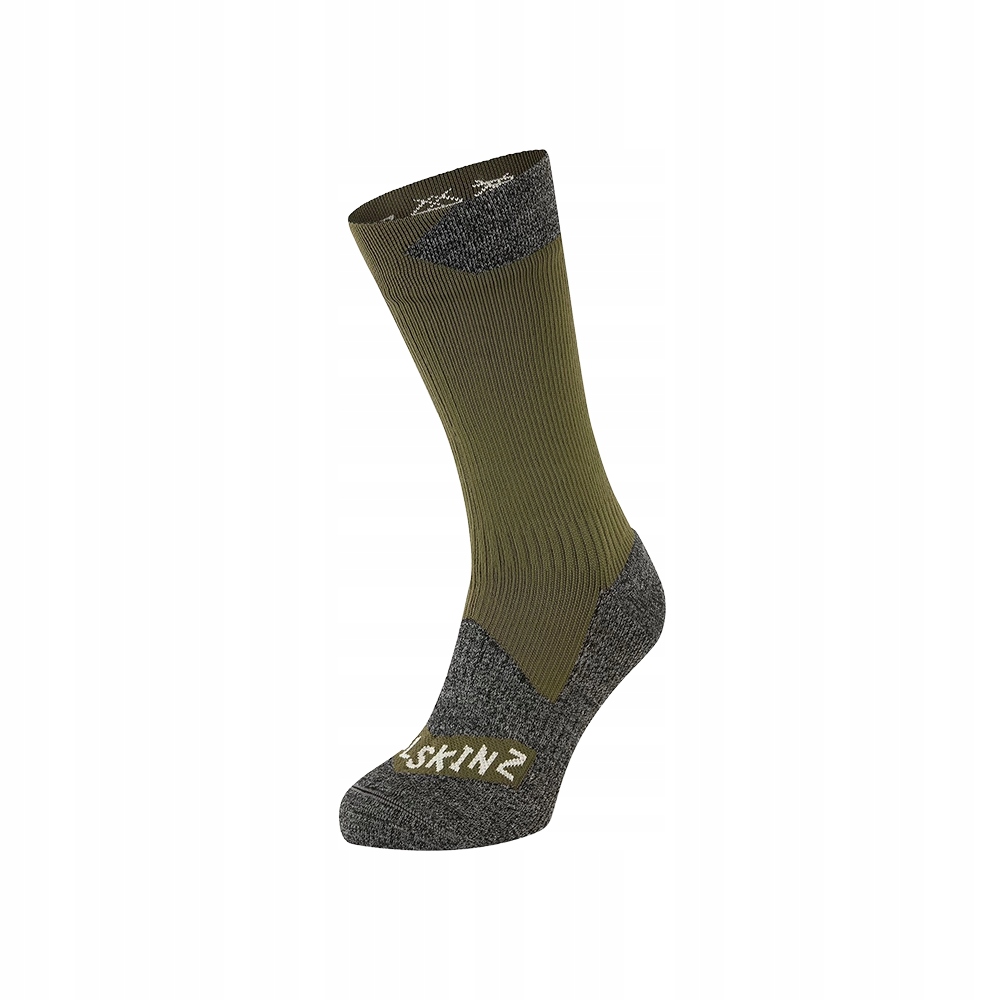 Skarpety wodoodporne Sealskinz Raynham All Weather Mid Olive S 36-38